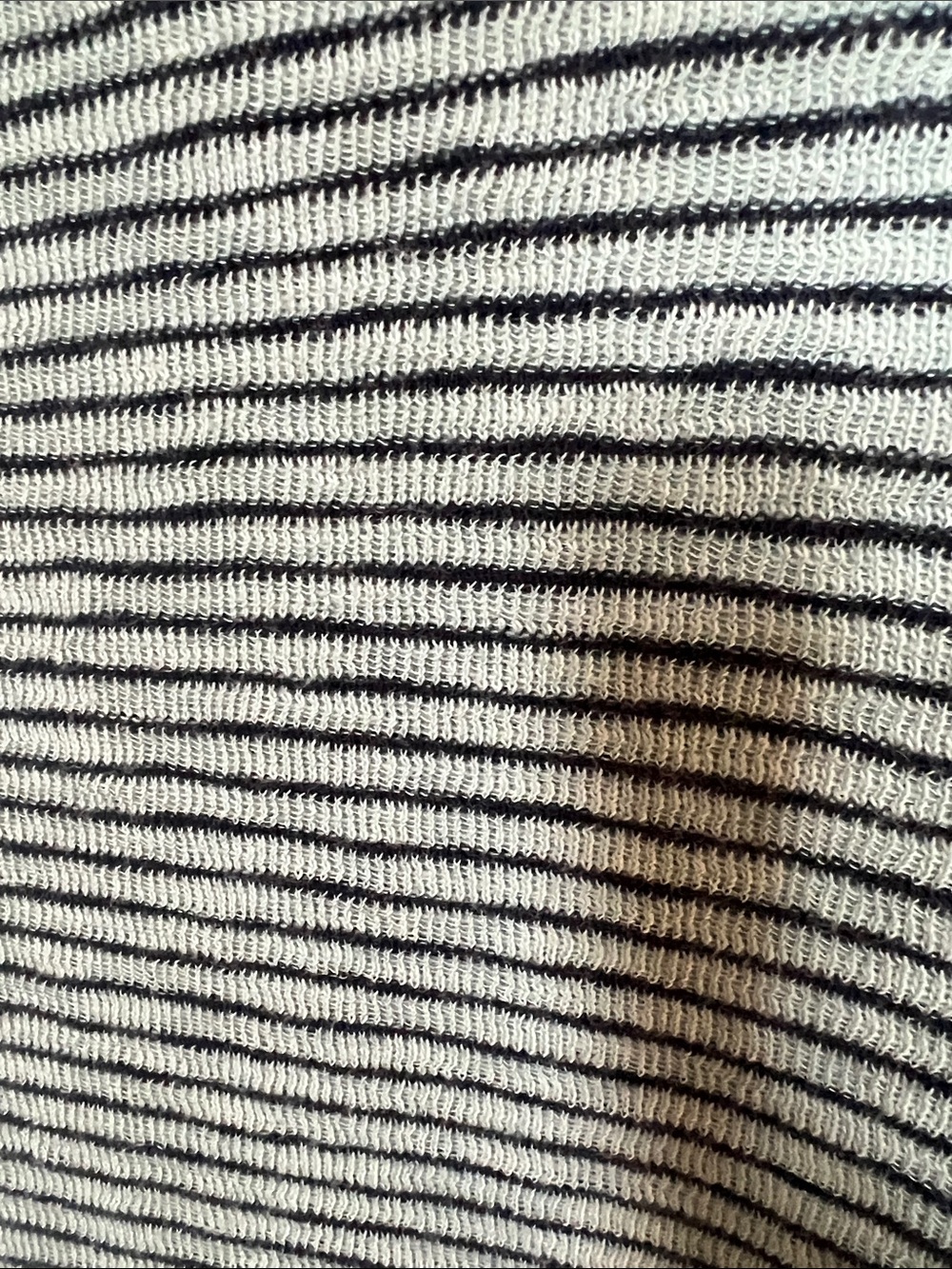Striped Long Sleeve crewneck Top - Green & Black 100% cotton - Picture 5 of 7